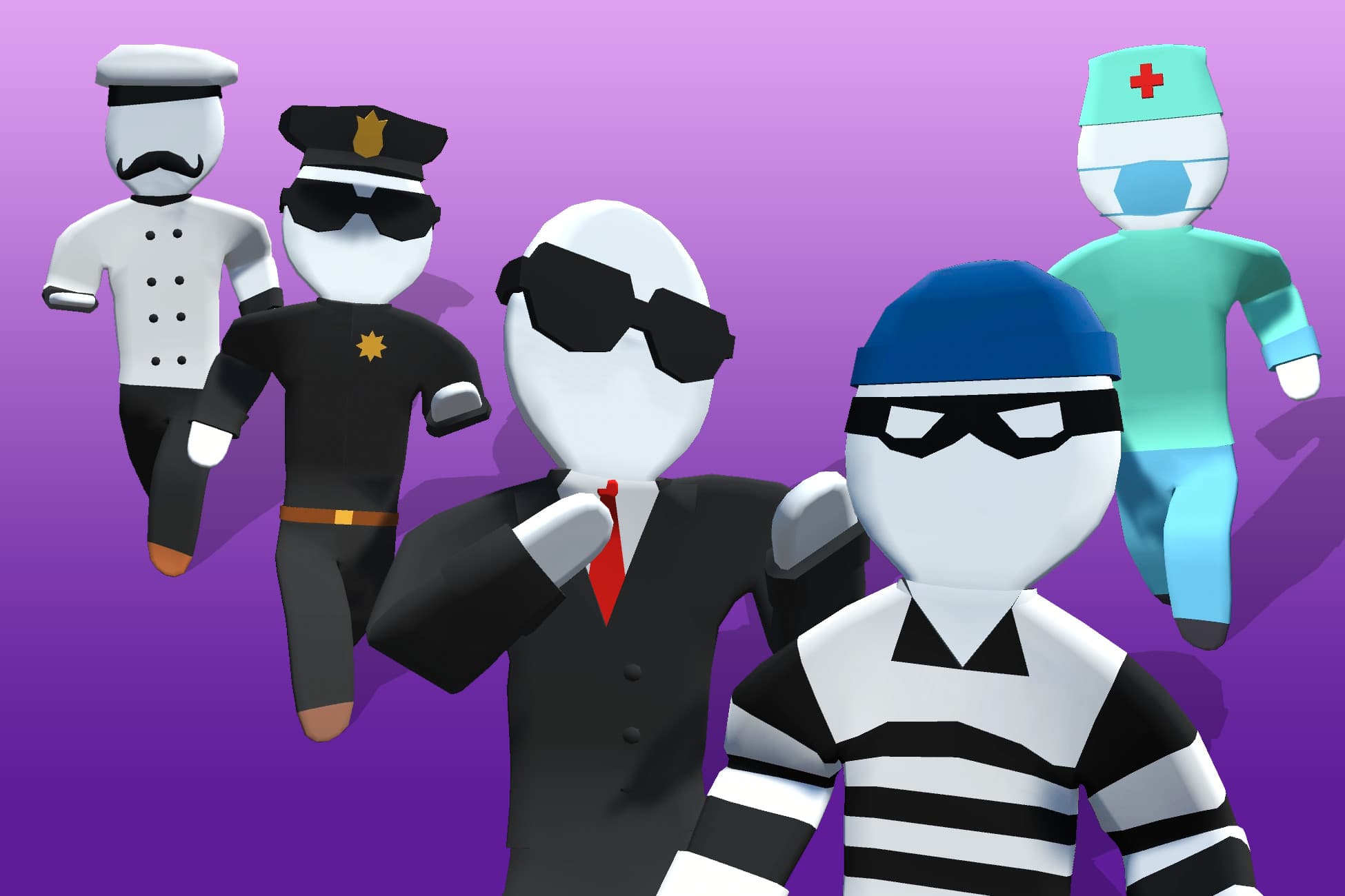 Paper man (5 city skins) | Hyper-Casual Characters