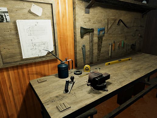 Workbench With Tools