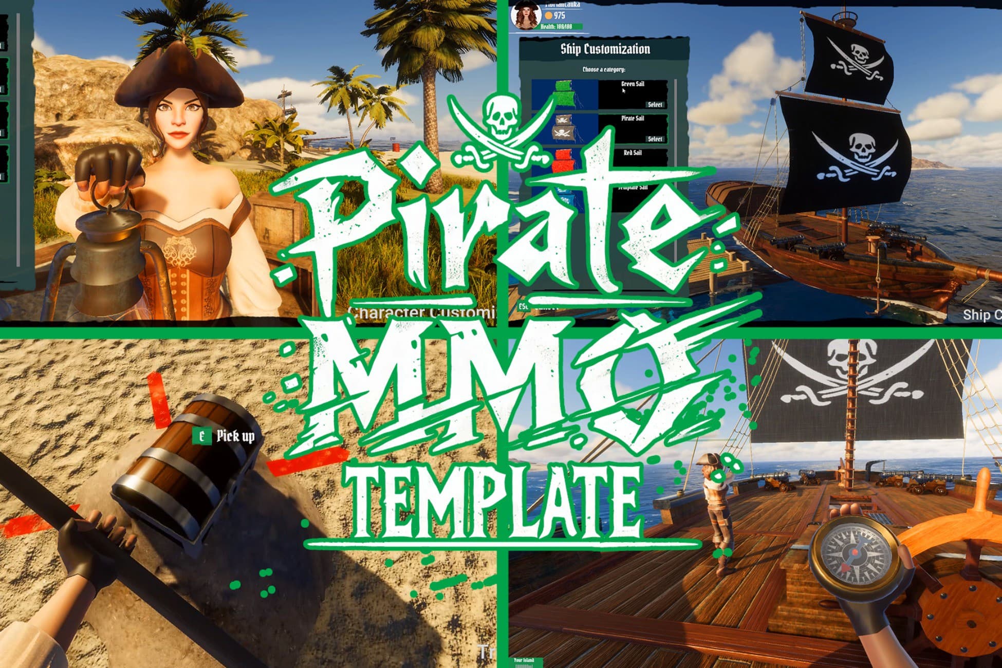 Pirate Multiplayer Game Template (MMO)
