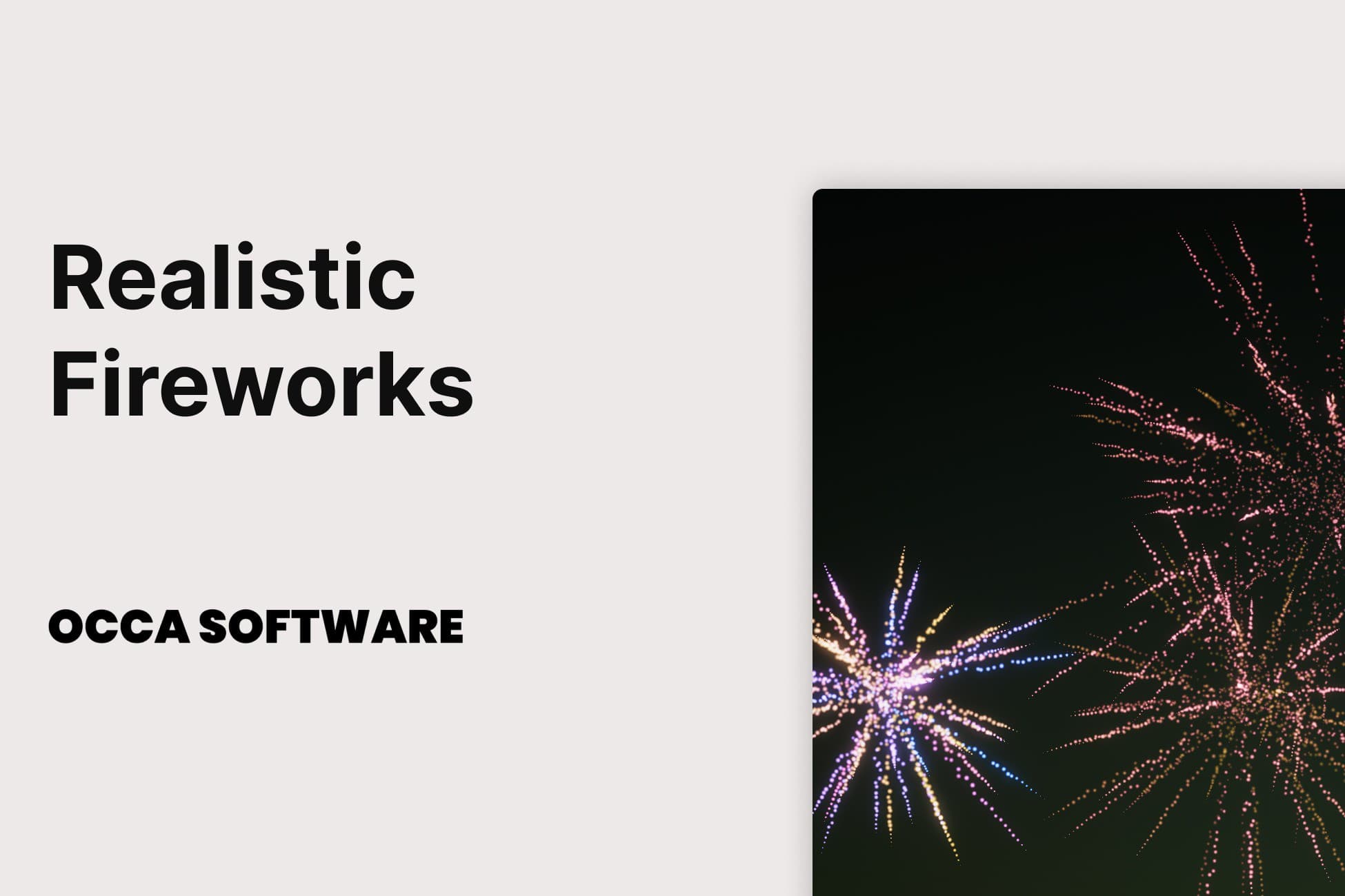 Fireworks: Realistic Fireworks with VFX Graph