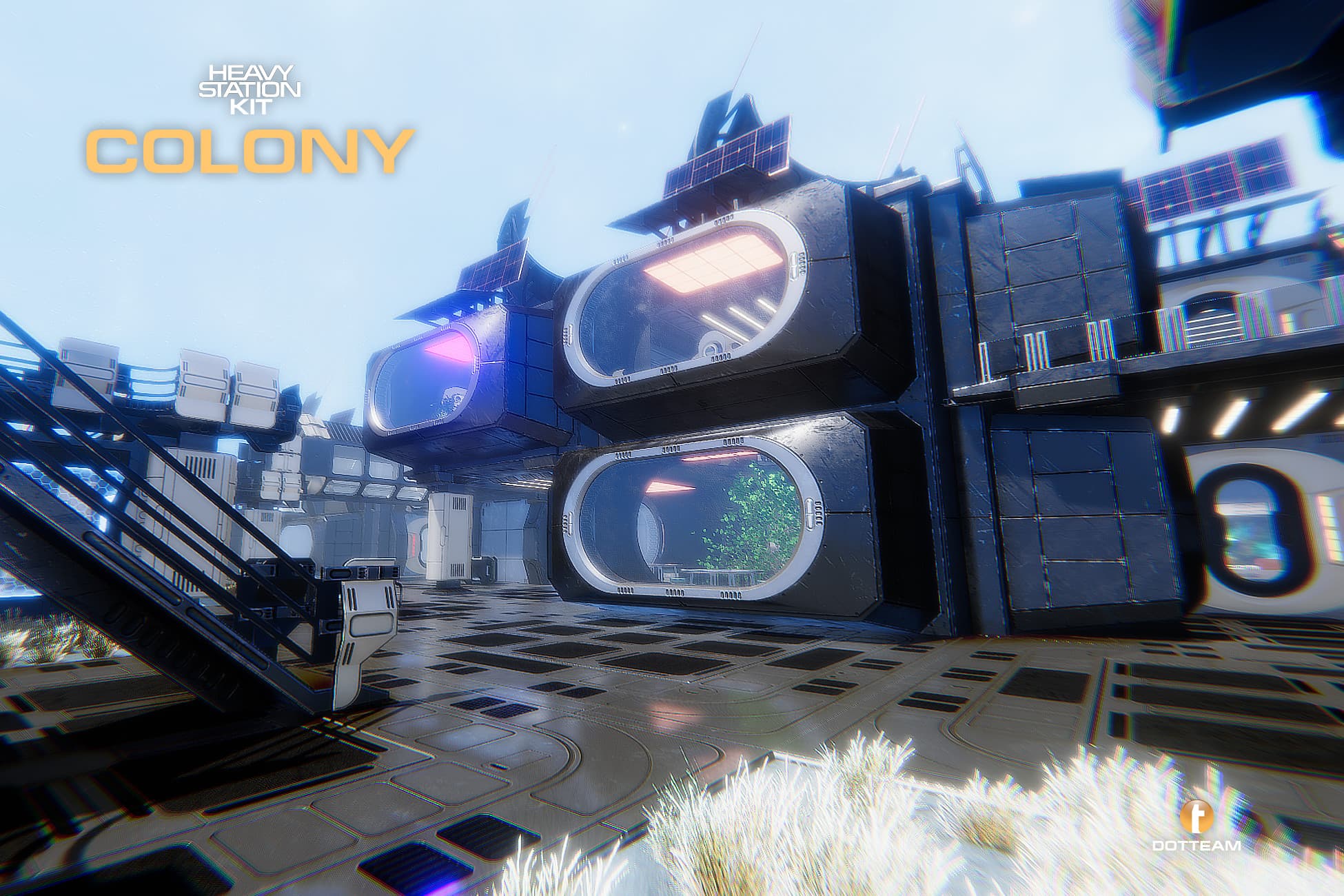 Sci-Fi Heavy Station Kit colony