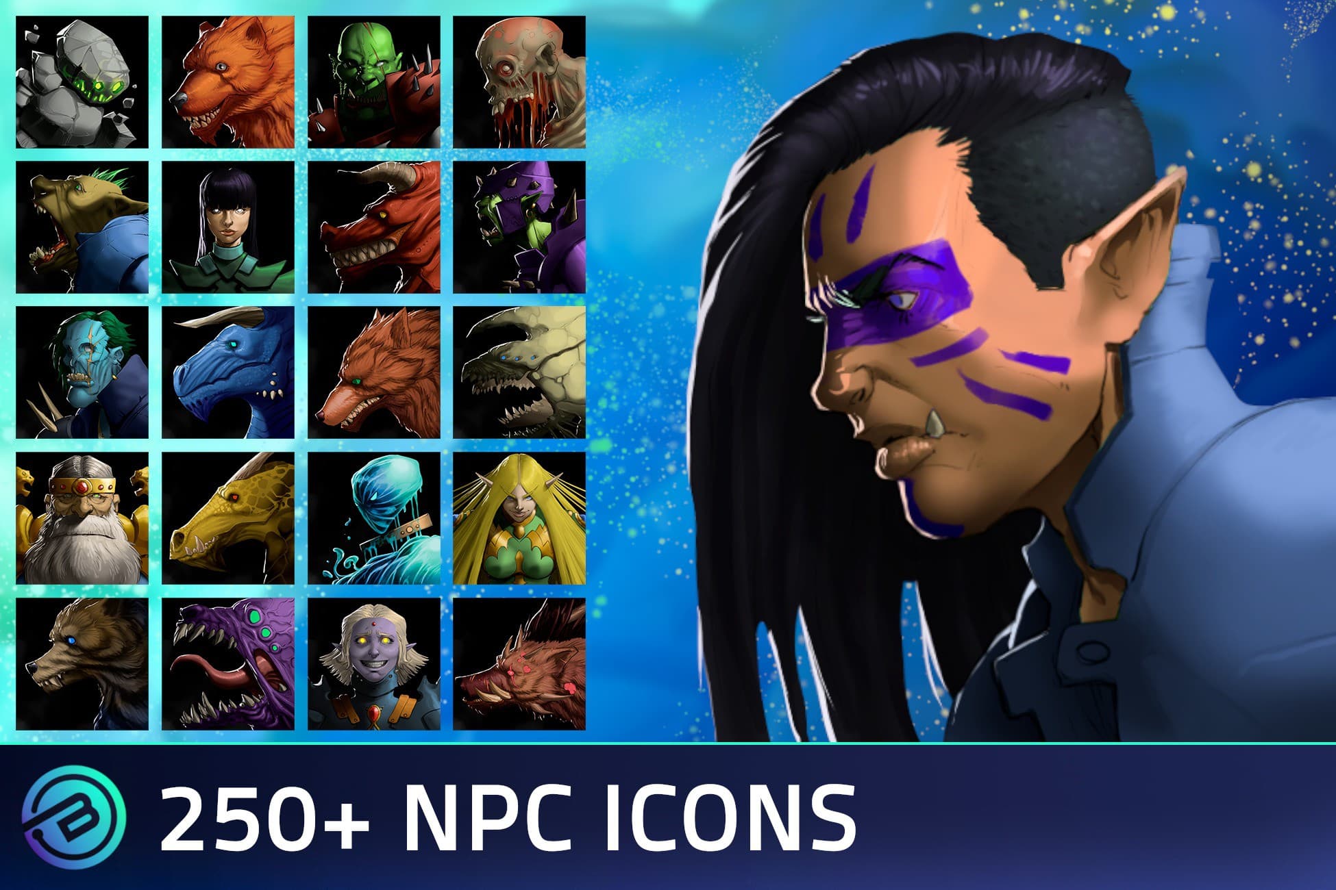 250+ NPC Icons - Fantasy RPG