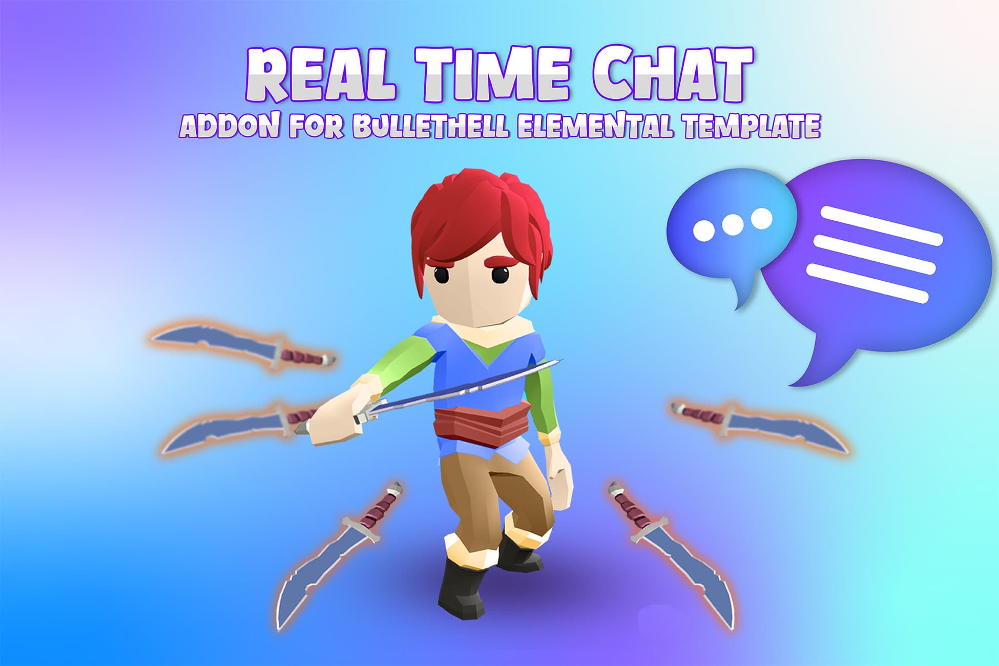 Realtime Chat Addon for BulletHell Elemental Template