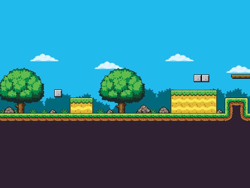2D Pixel Art Field Tile