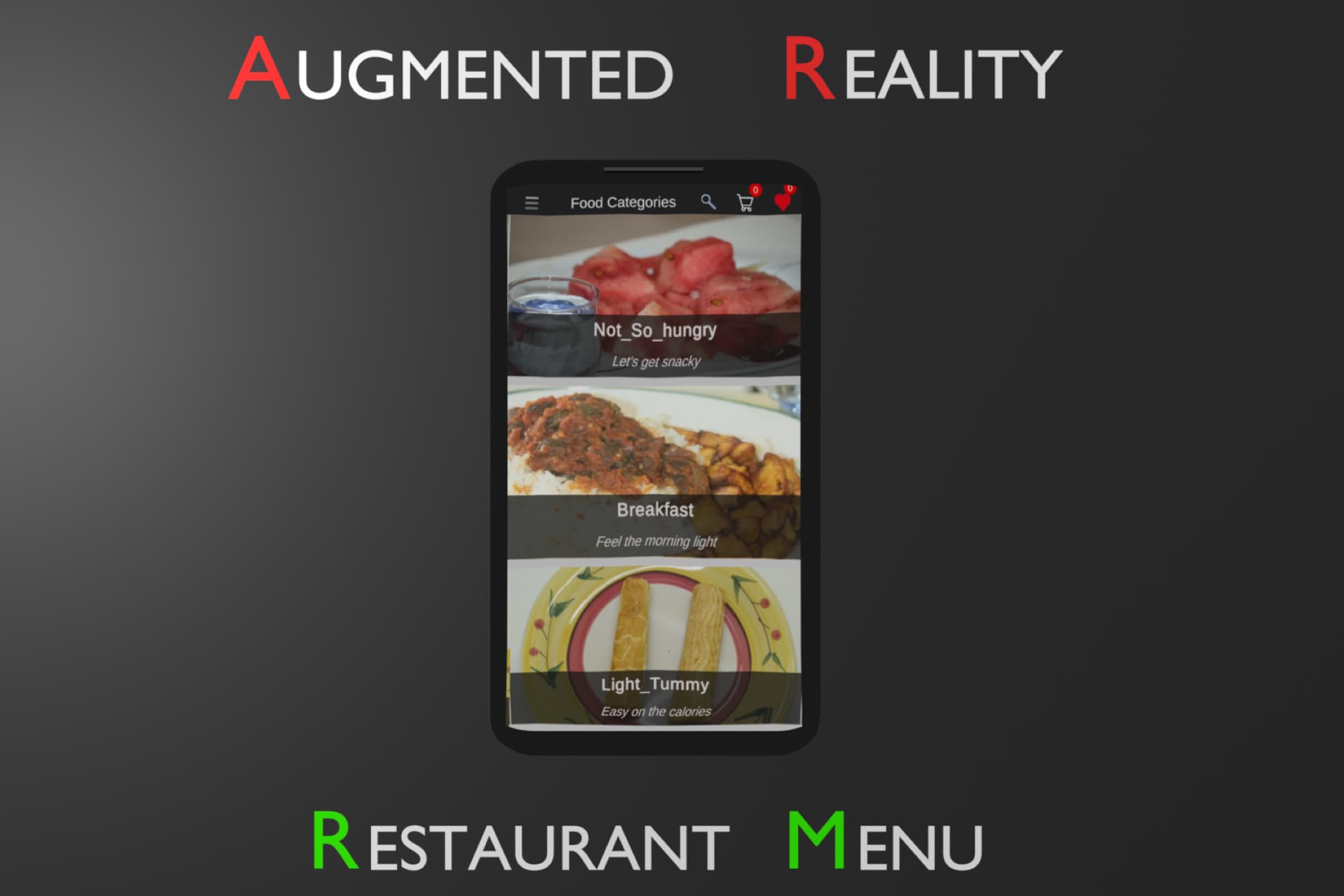 AR Restaurant Menu App