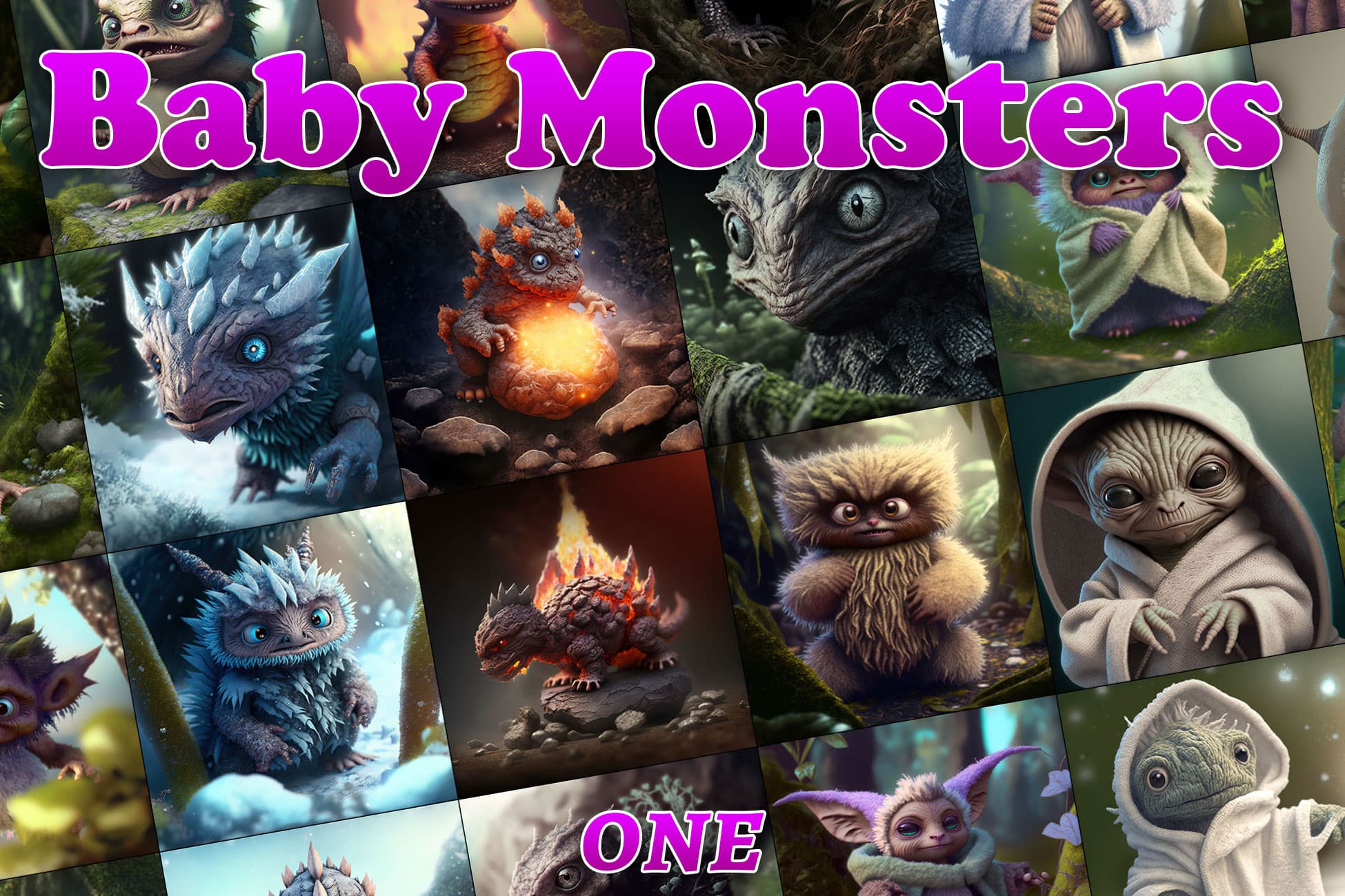Baby Monsters 1 - RPG Fantasy Character Icons