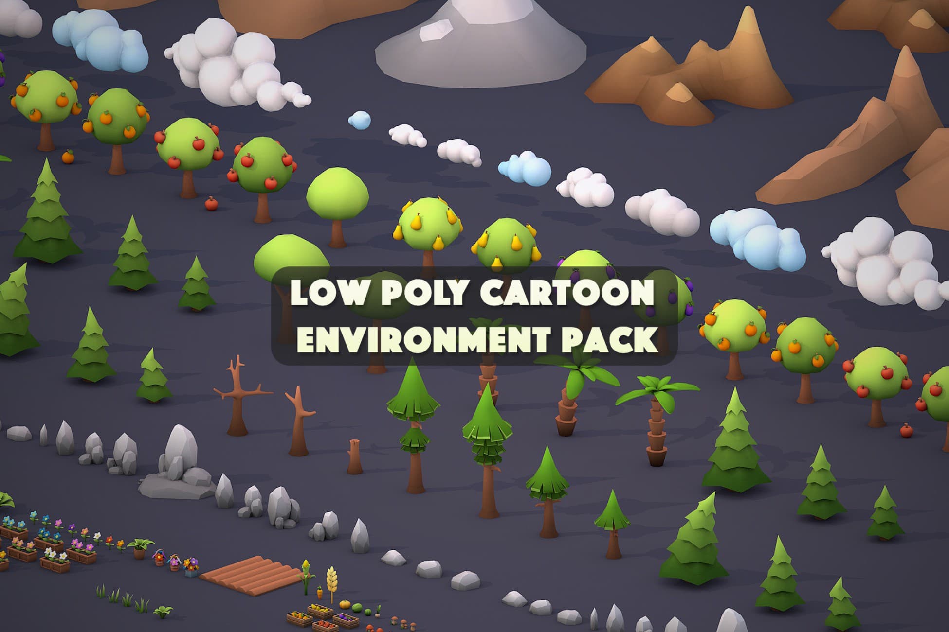 Low Poly Cartoon Environment Pack