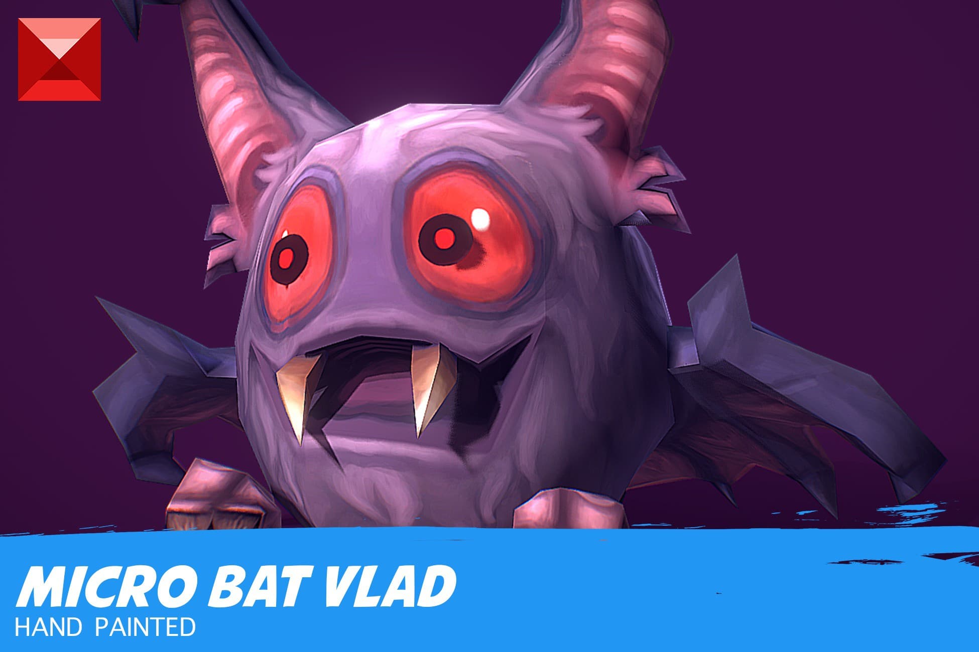 Micro Bat Vlad - Hand Painted