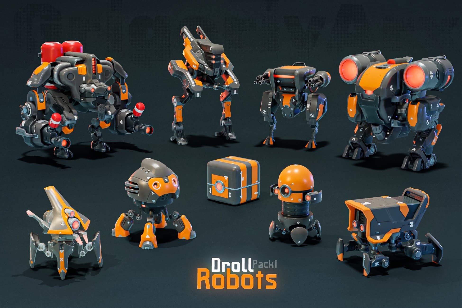 Droll Robots Pack1