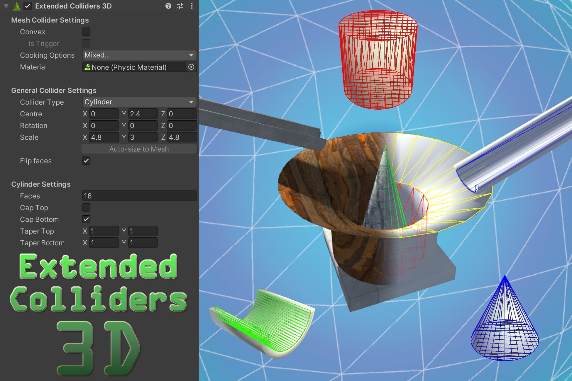 Extended Colliders 3D