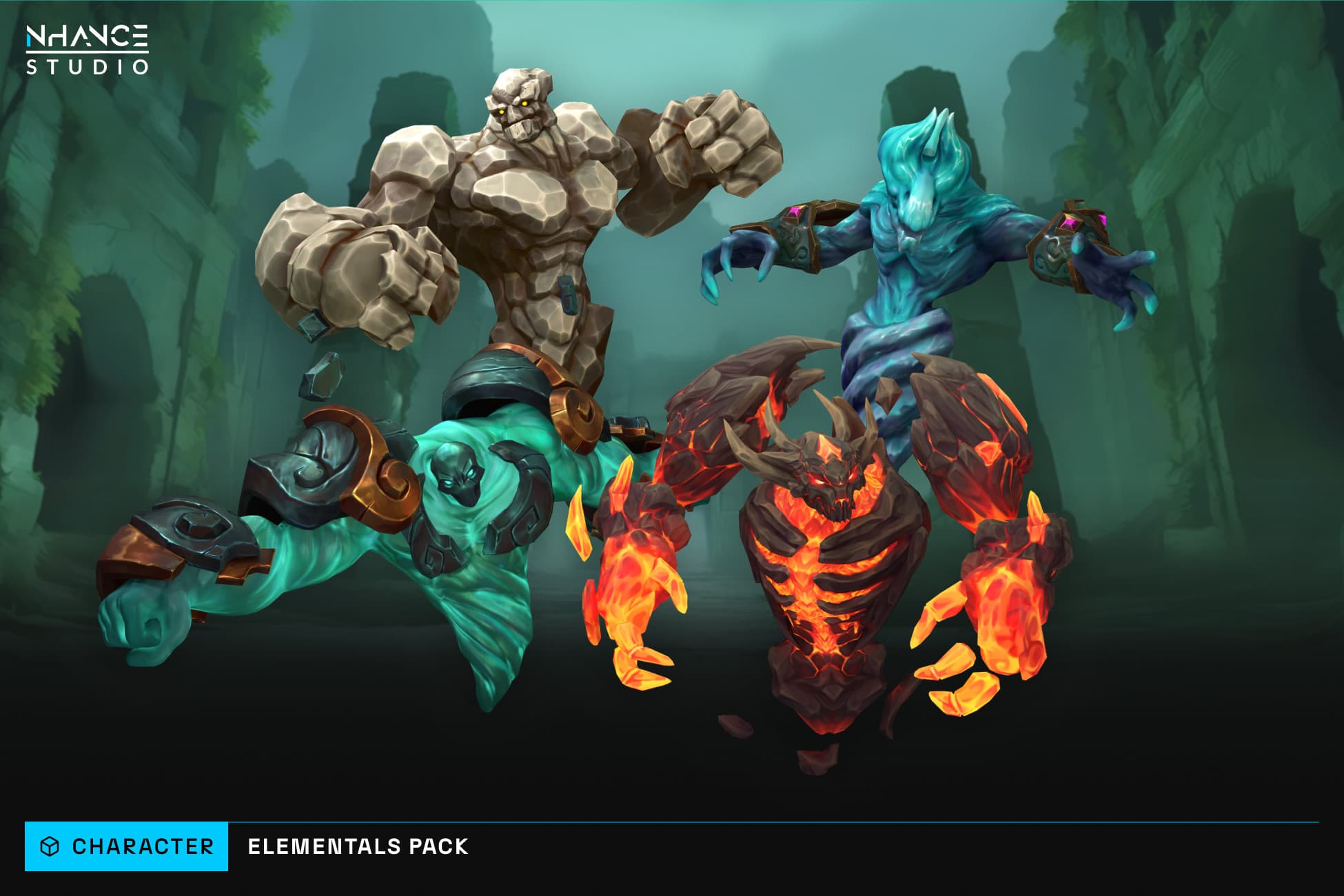 Stylized Fantasy Elementals Pack #1