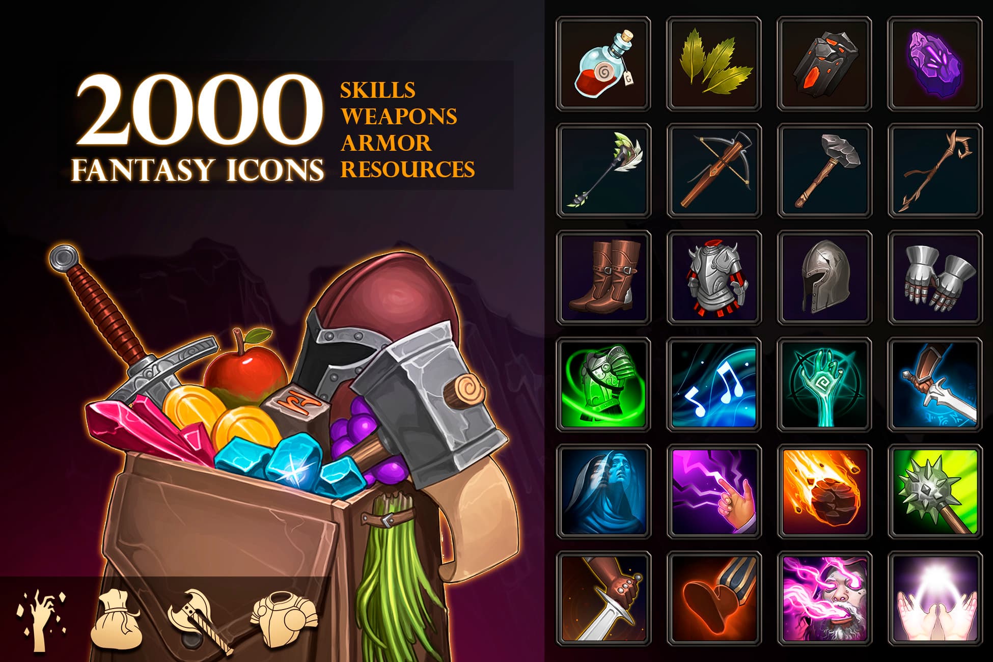 2000 Fantasy Icons