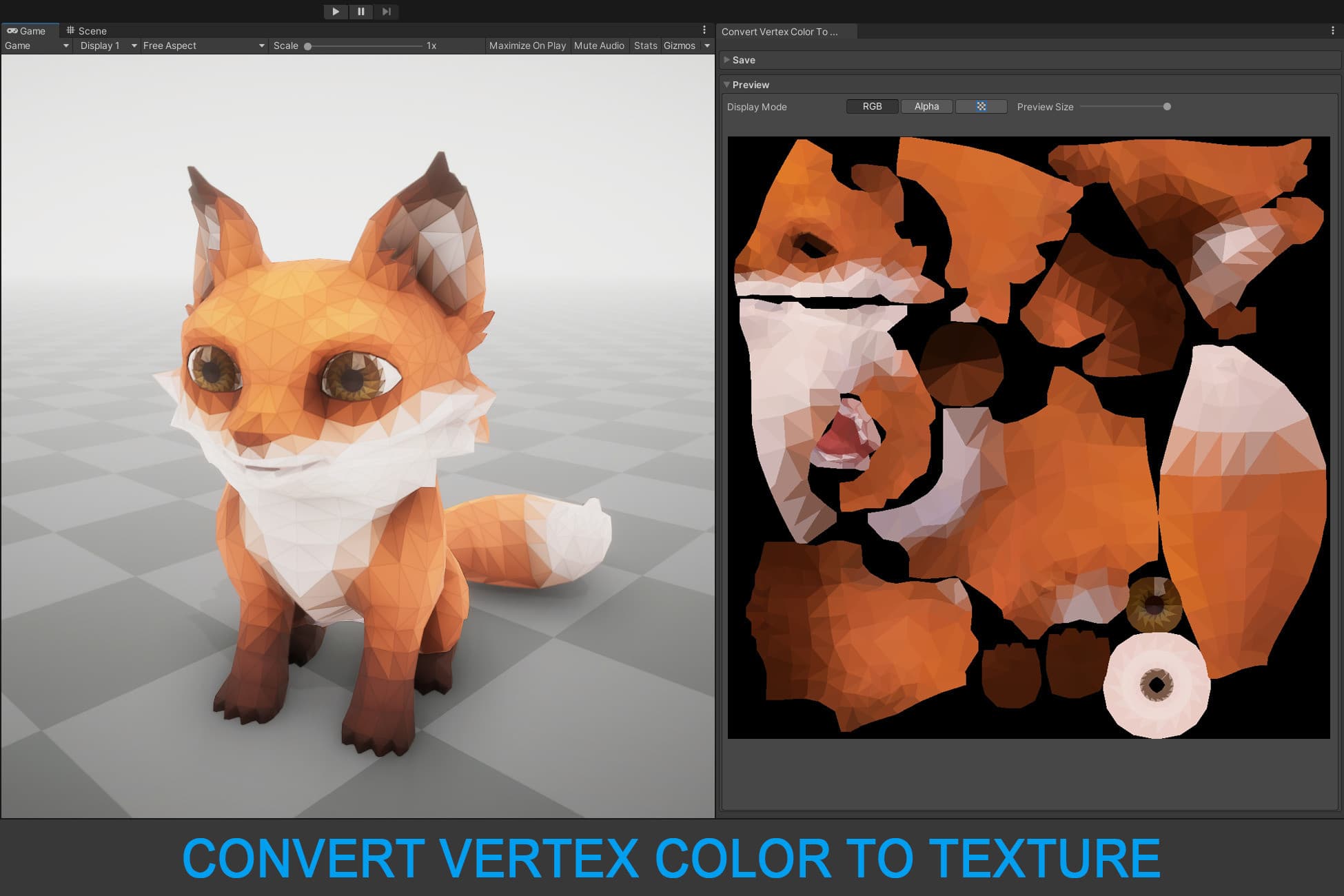Convert Vertex Color To Texture