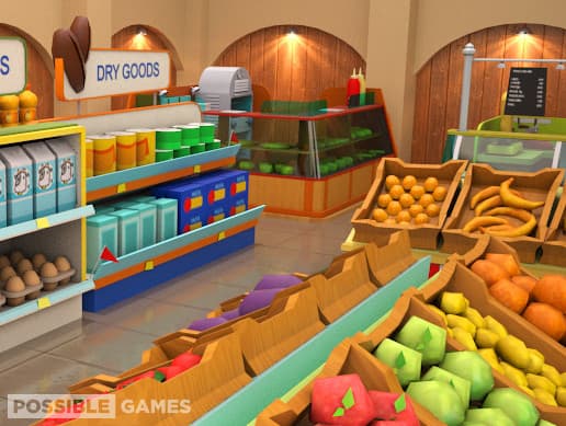 Ultimate Low Poly Supermarket & Shop Shelf Pack