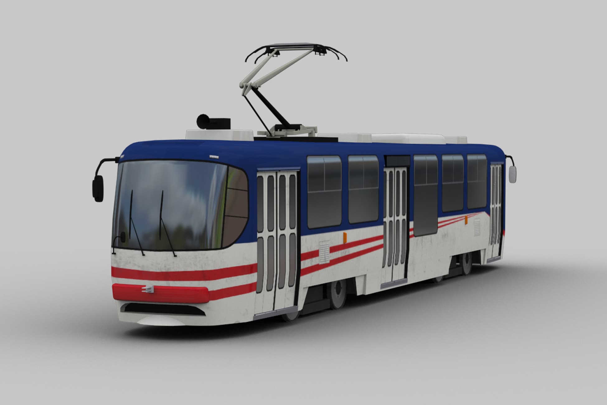 Low Poly Tram 20