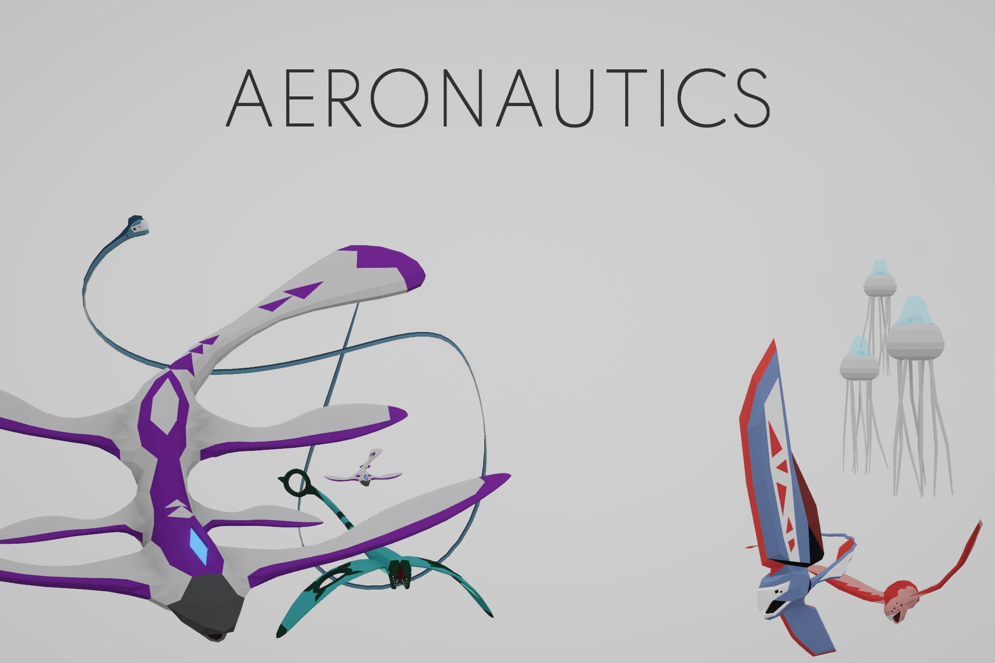 Aeronautics: Low Poly Atmospheric Beasts