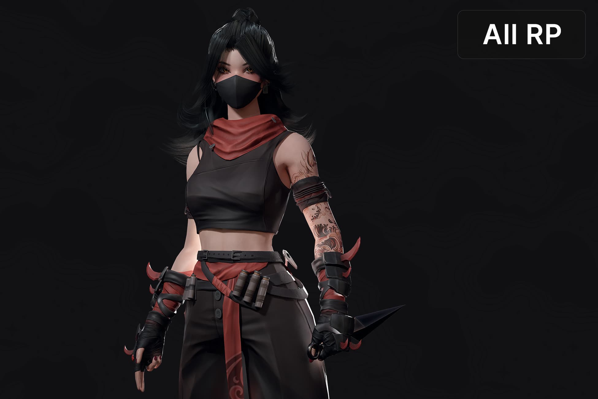 Cyberpunk Ninja Girl Vex