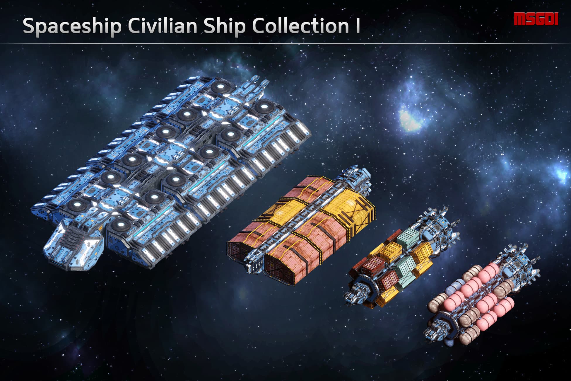 Spaceship Civilian Ship Collection I