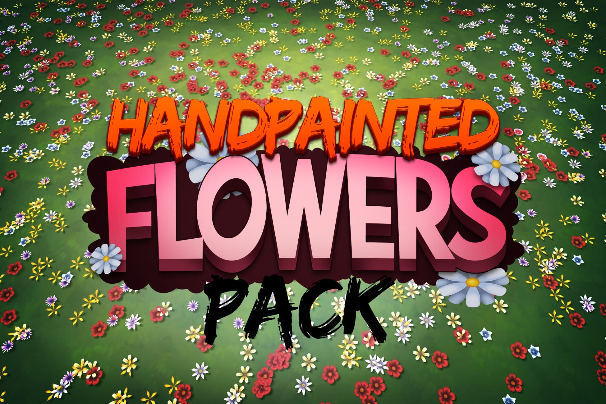 Handpainted Flower 3D | Top-Down RPG