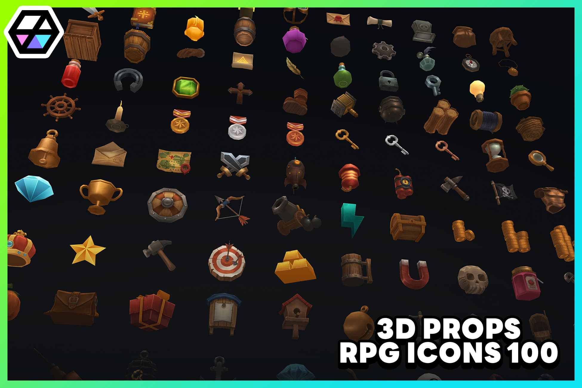 3D Props - RPG Icons 100