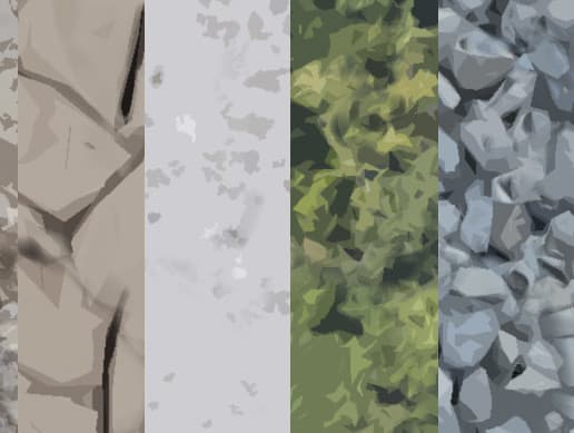 Tileable Cartoon Style Ground Textures