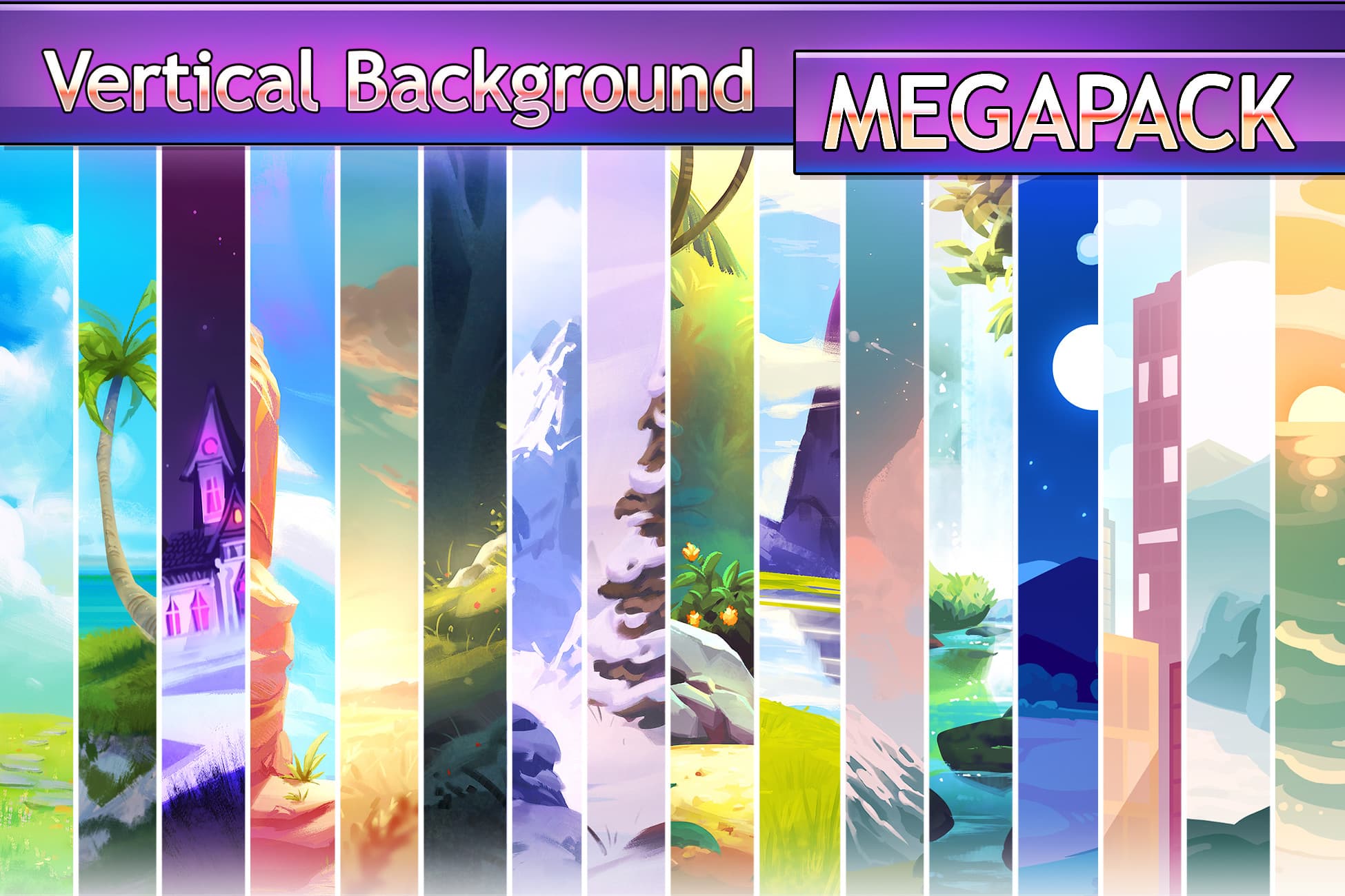 Vertical Backgrounds MEGAPACK