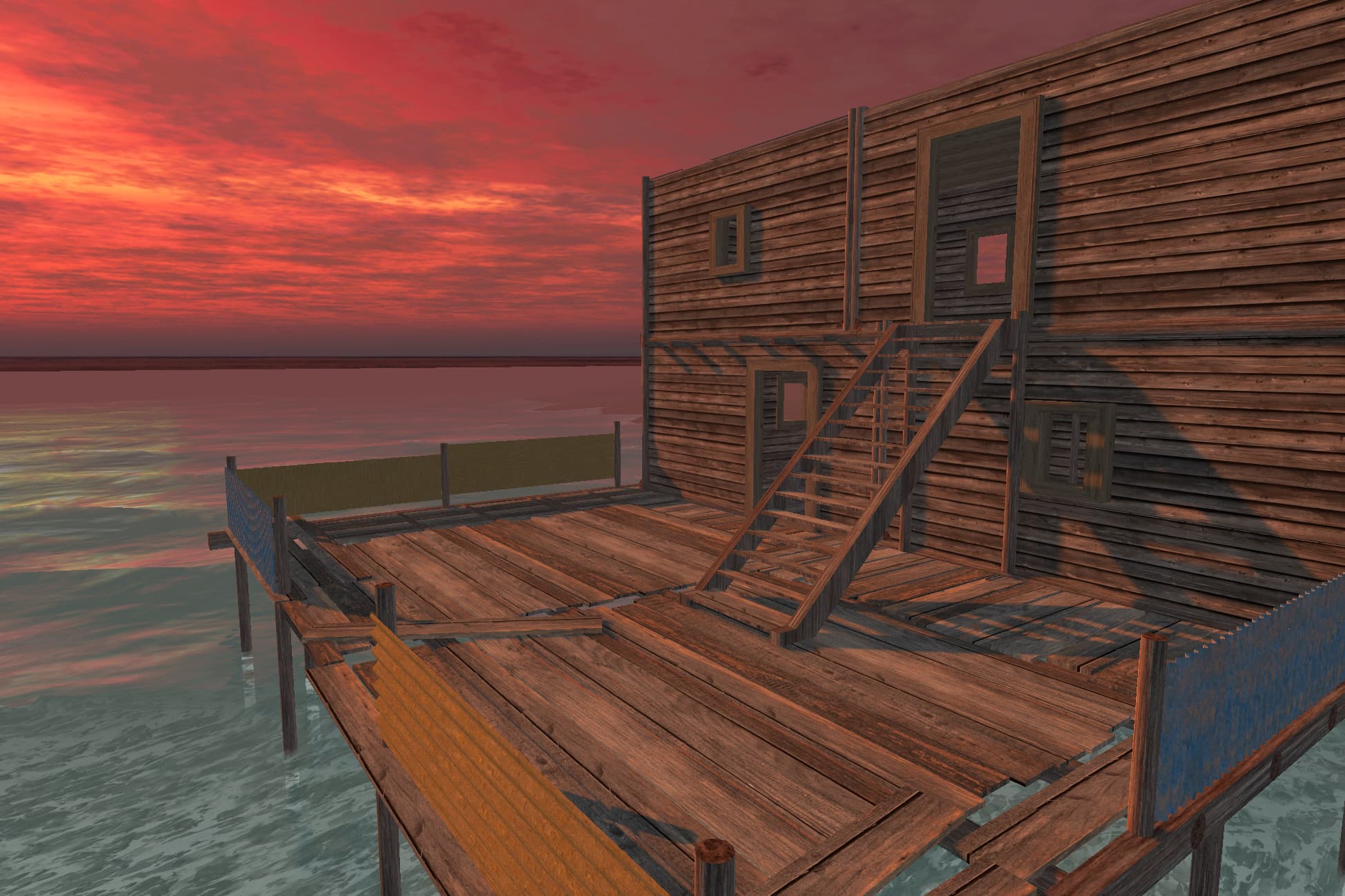 Pier house ( wood house )