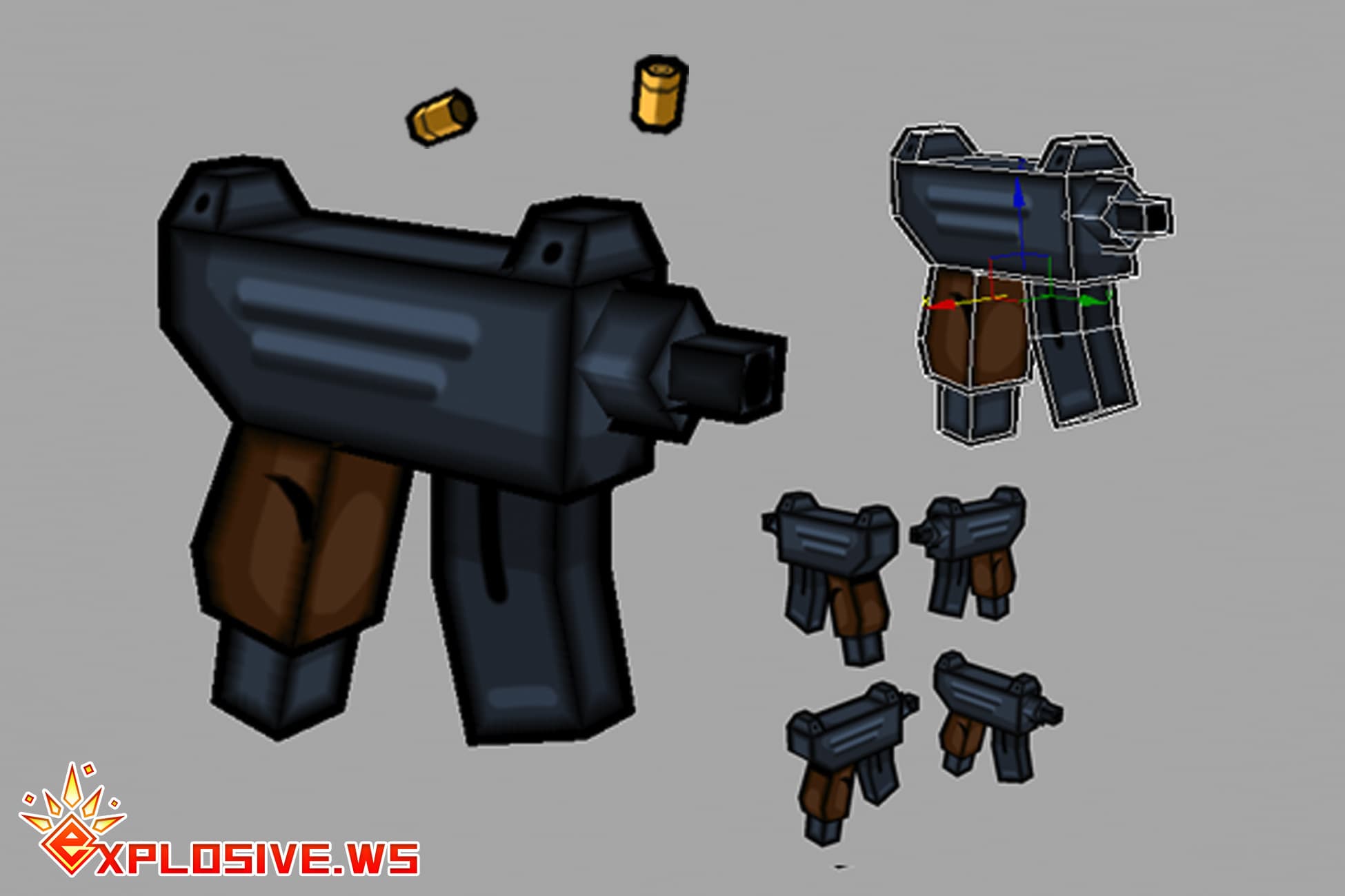 Cartoon Machine Pistol