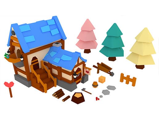 Lowpoly Simple House