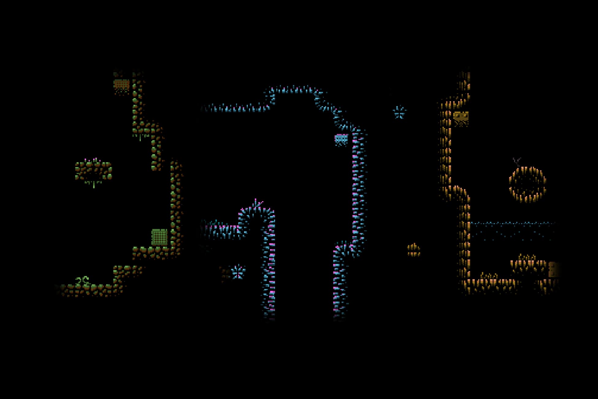 Retro 2D Tile Set Dark