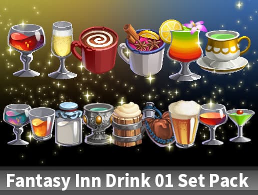 Fantasy Inn Drink 01 Set Pack
