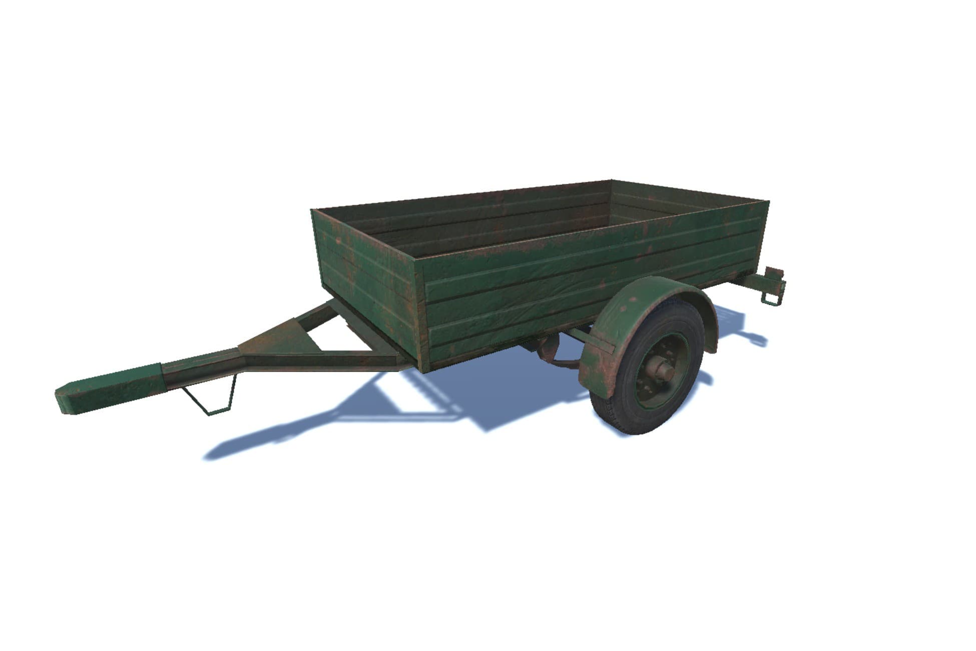 3D Static metal trailer