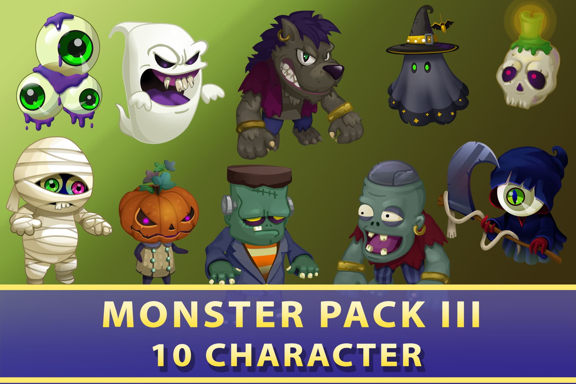 2D Monster pack C