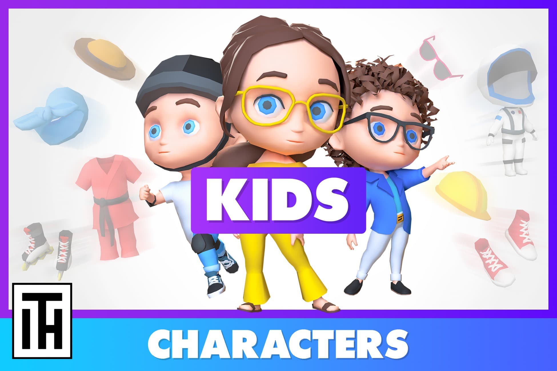 Kids Characters - Modular Animated Pack