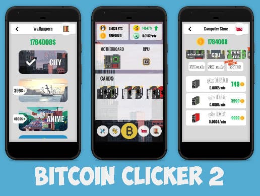 Bitcoin Clicker / Miner Simulator 2
