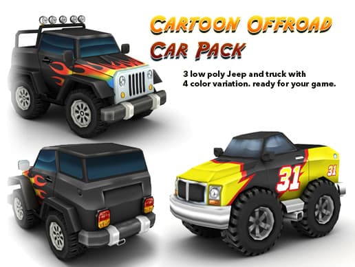 Cartoon Offroad Car Pack