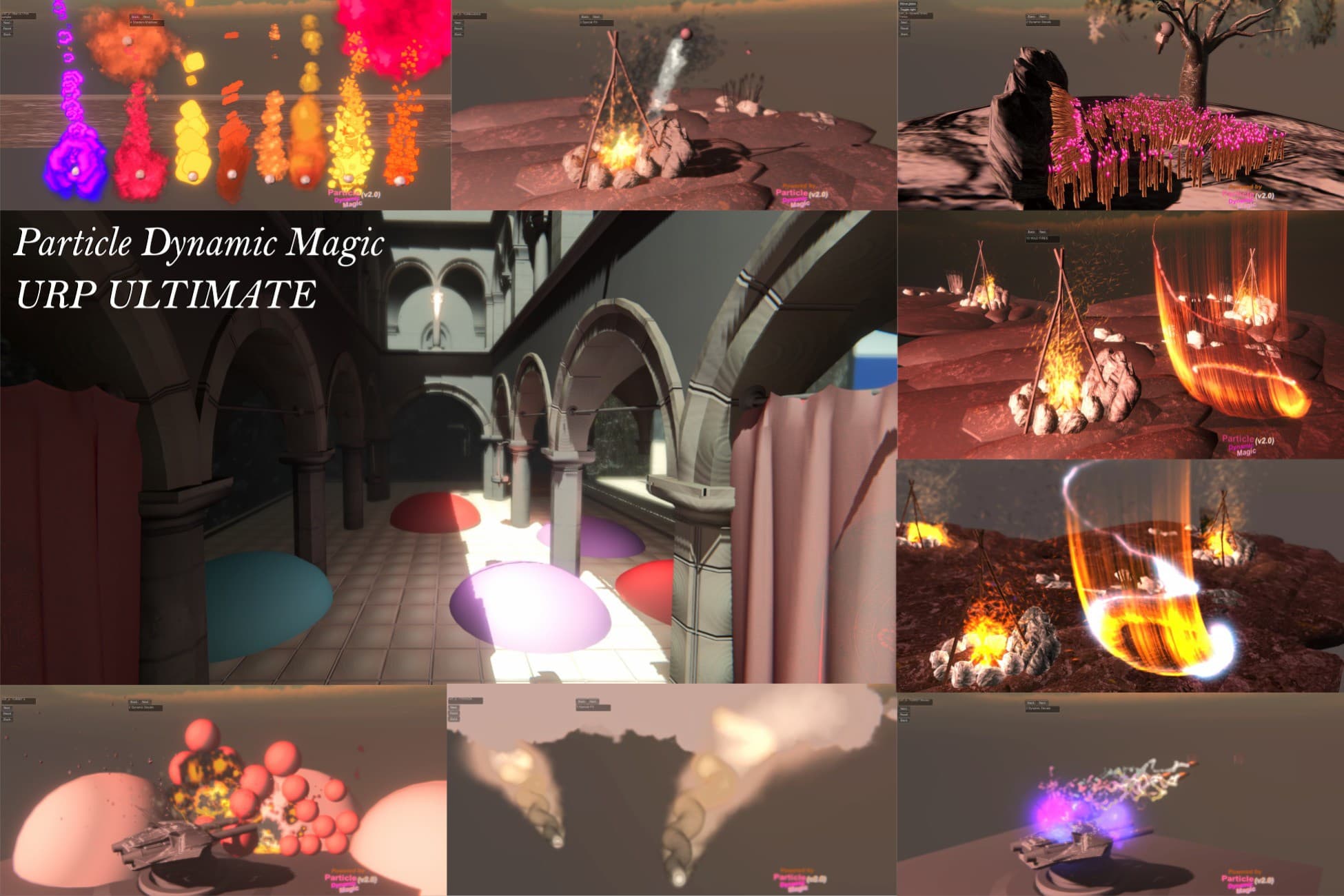 Particle Dynamic Magic URP ULTIMATE - Decals, Particles, Radiosity & Splines