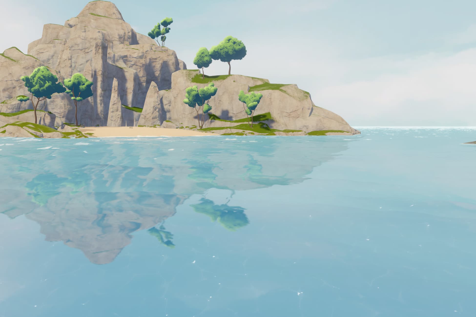 Stylized anime water