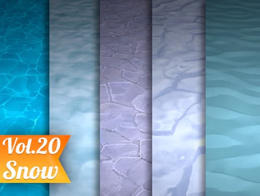 Texture Set Vol.20 Hand Painted Snow
