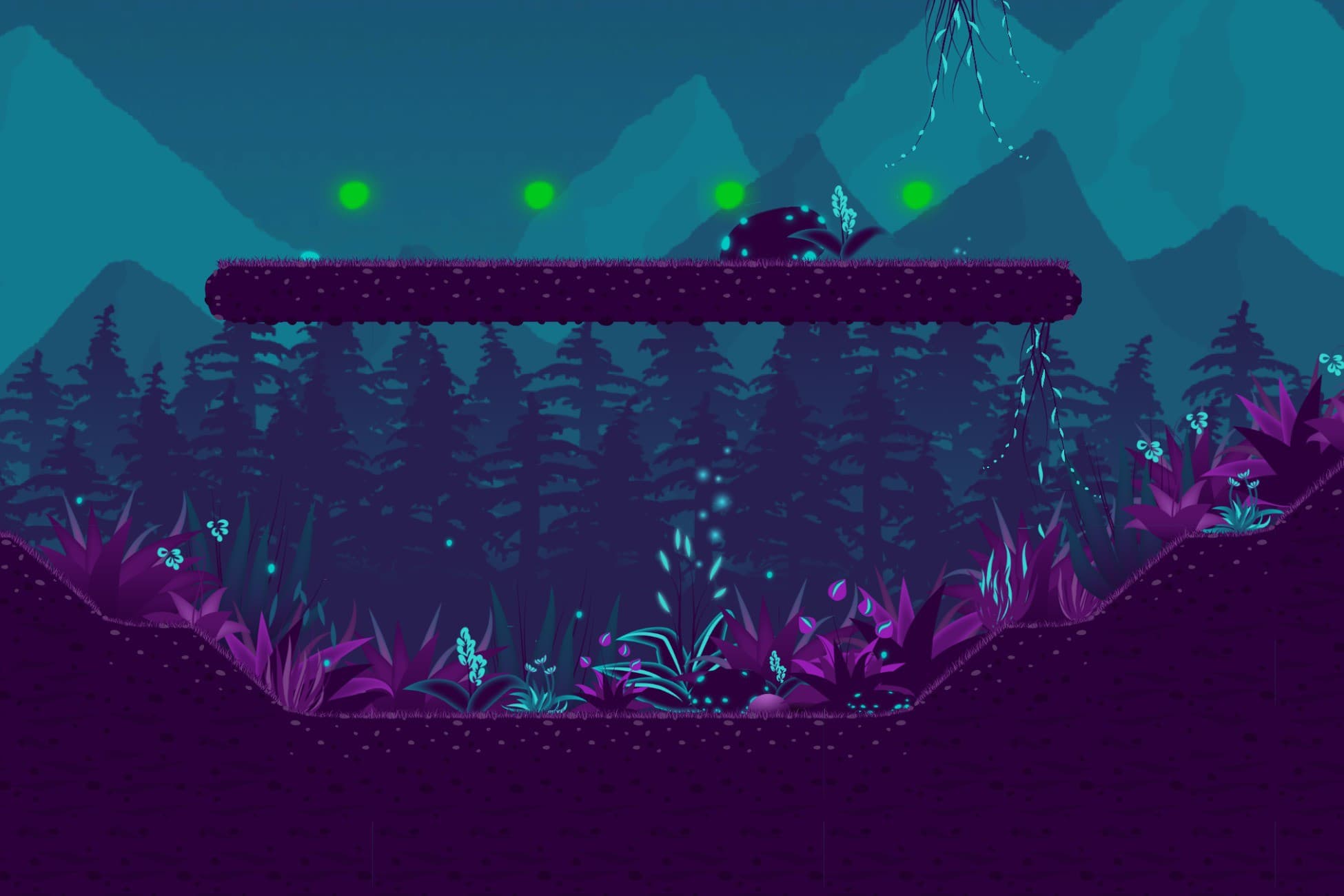 2D Enchanted Forest Tileset Pack