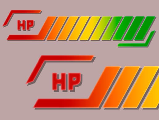 Flat health bar