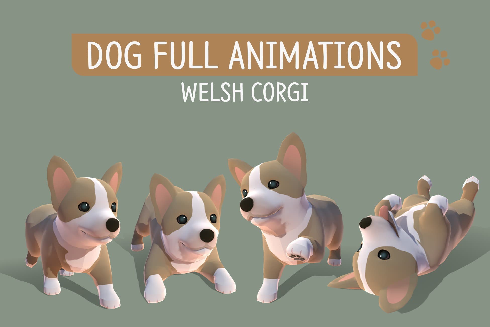 DOG Full Animations - Welsh Corgi