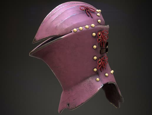 Detailed Frog-Mouth Helmet