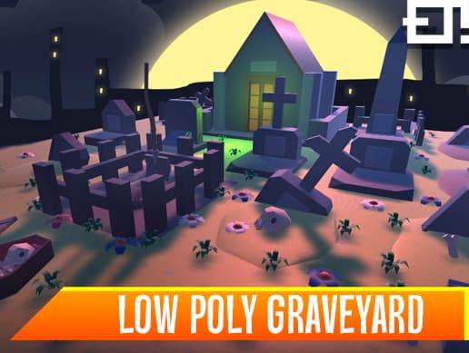Low Poly Simple Graveyard