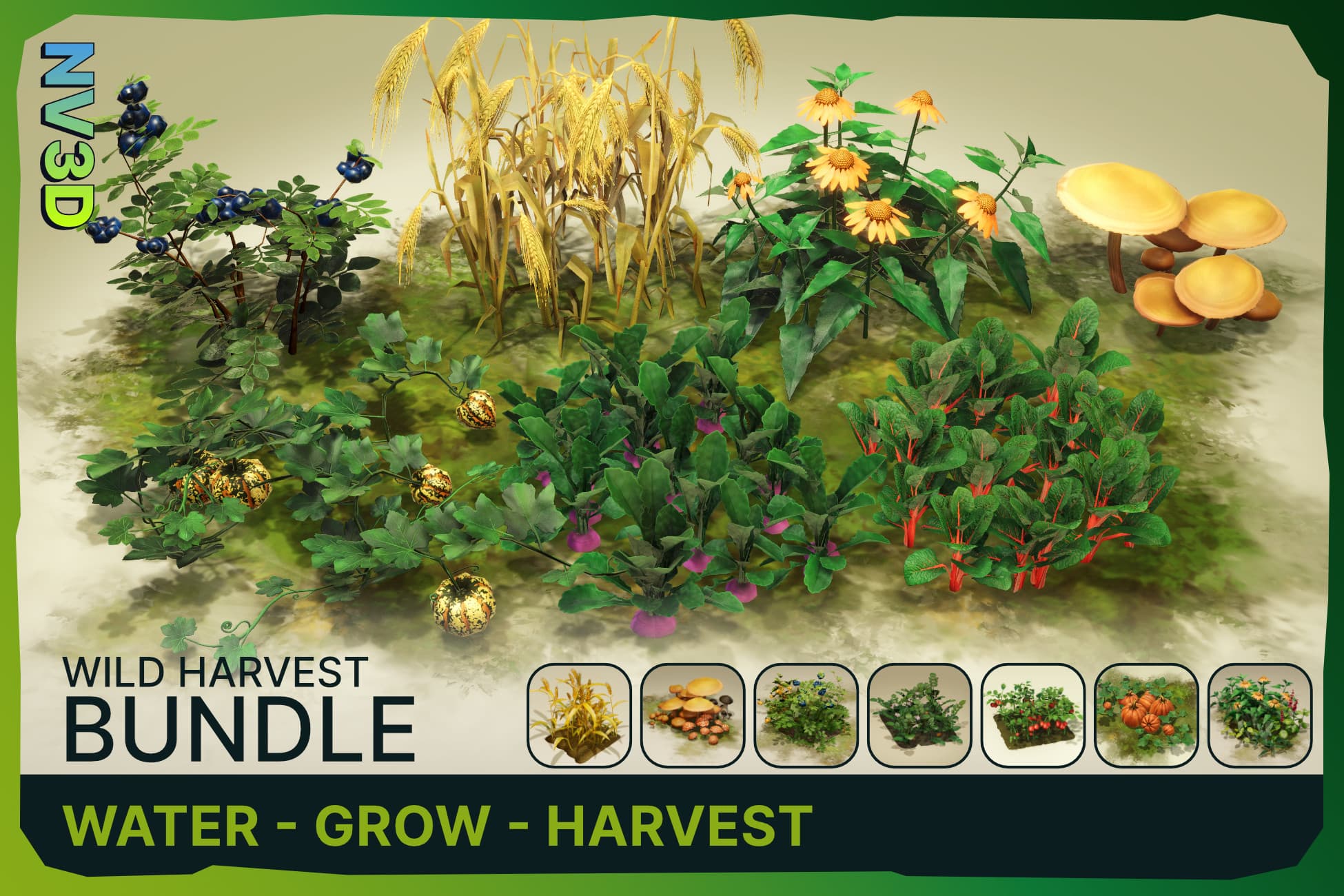 Wild Harvest: Crop & Plant Bundle | RPG Gathering Assets