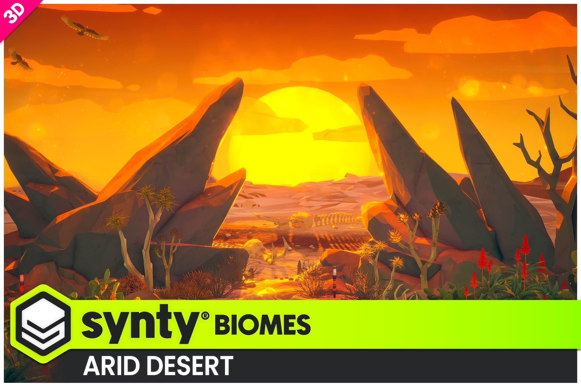 POLYGON - Arid Desert - Nature Biomes - 3D Environment Art by Synty