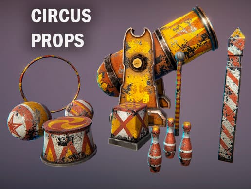 Horror circus props