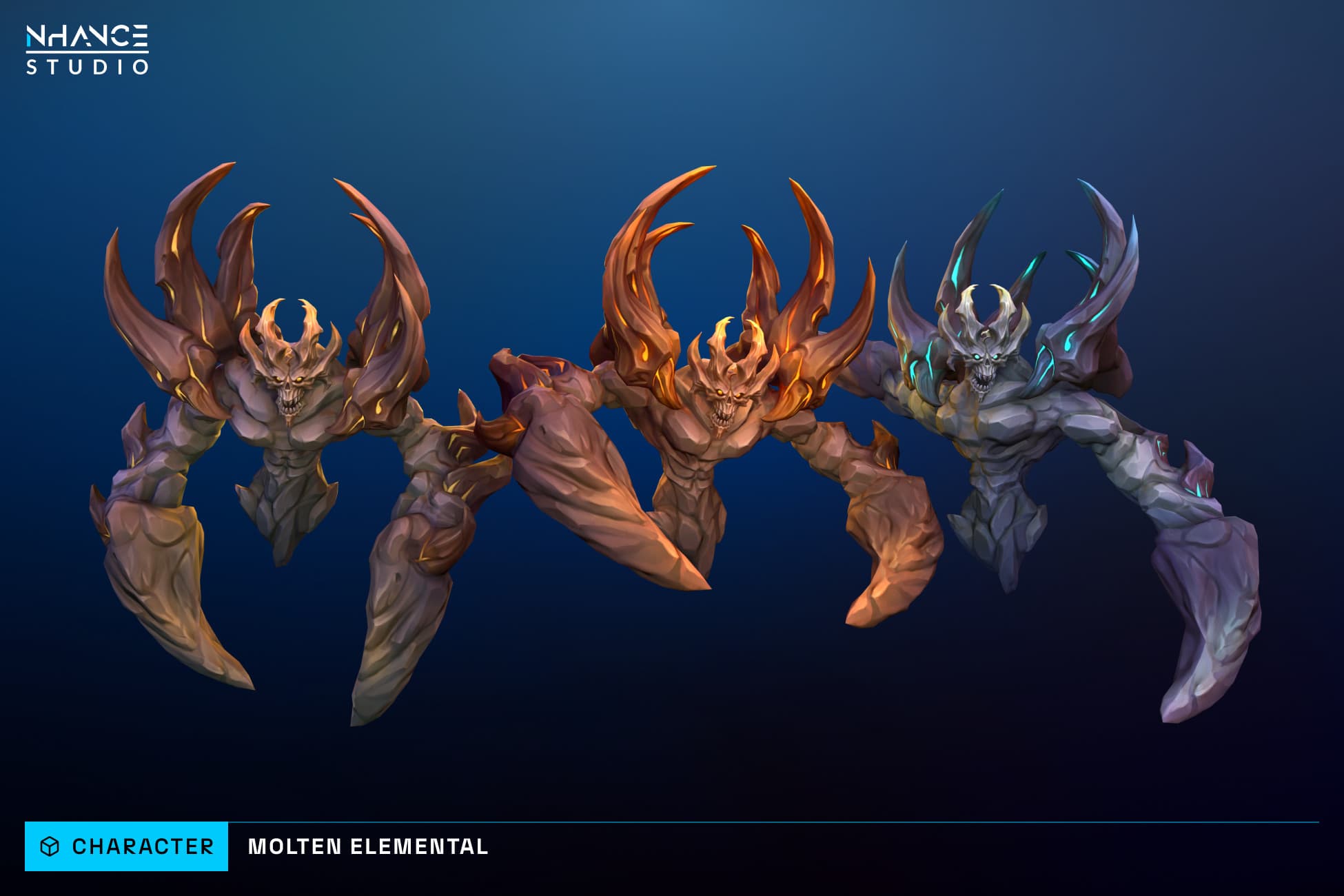 Stylized Fantasy Molten Elemental