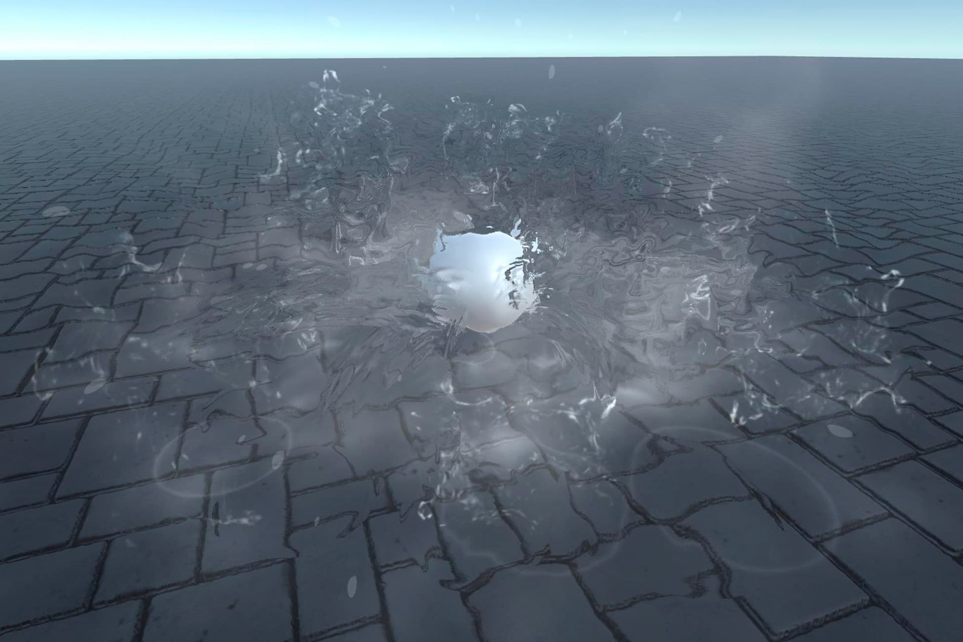 Realistic water splash