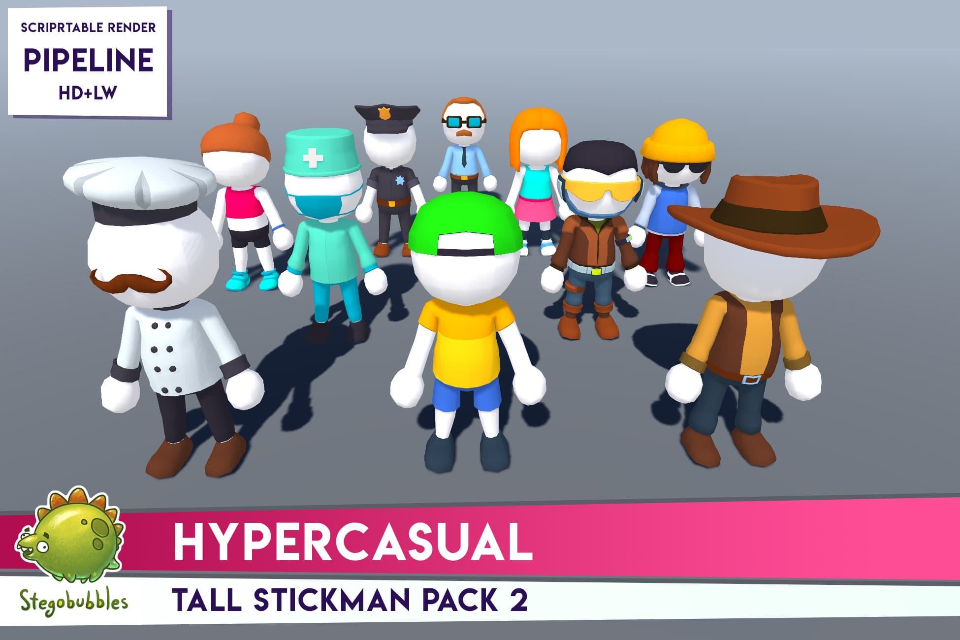 HYPERCASUAL - Tall Stickman Pack 2